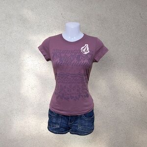 Y2k Volcom Purple Shirt